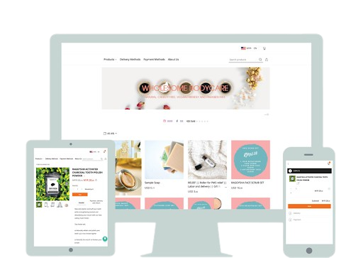 Online shopping with TickTap Pay
