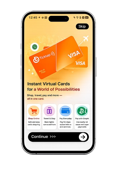 International Spending Virtual Prepaid Card